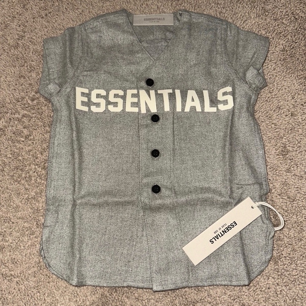 Fear Of God Essentials Kids Baseball Jersey